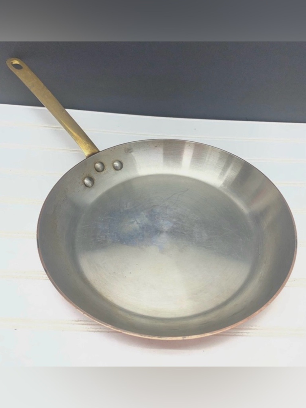 Mauviel Thriftway Queen Anne Copper Sauté Pan 10.5 Inch